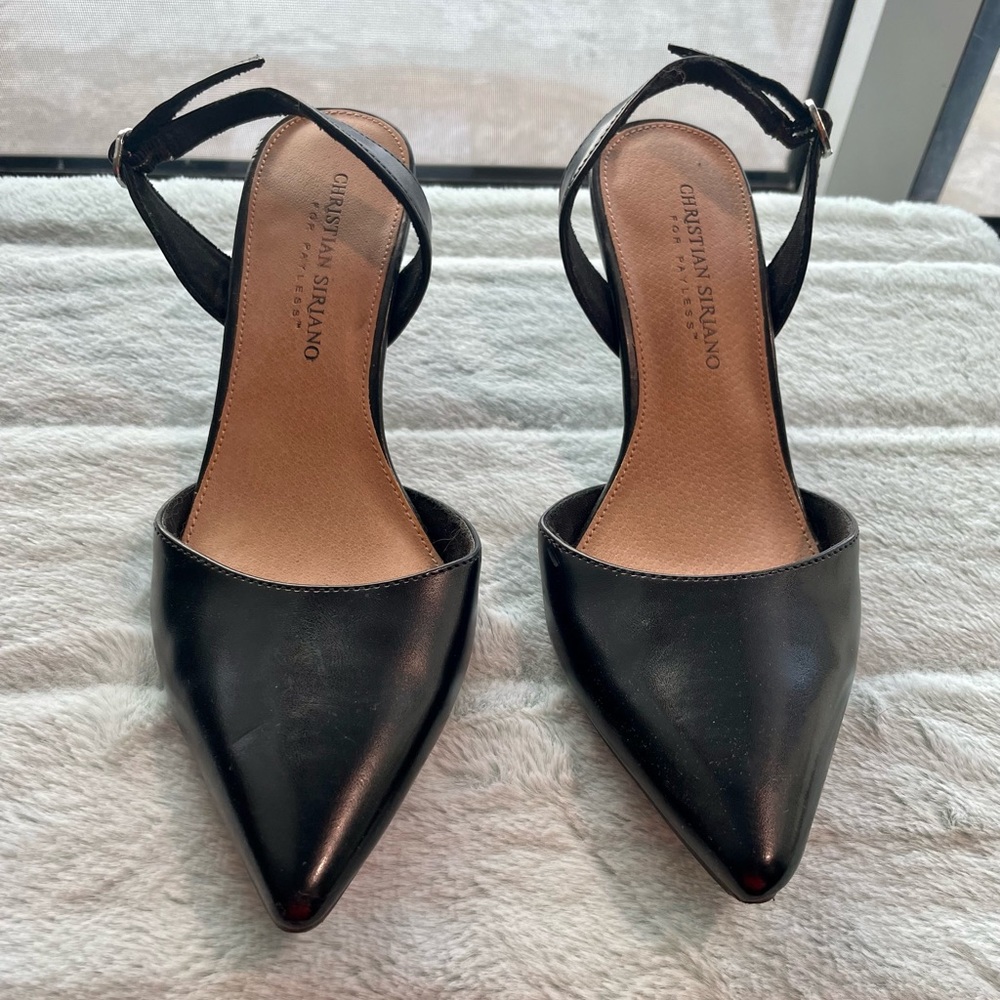 Black kitten heels sz 6.5